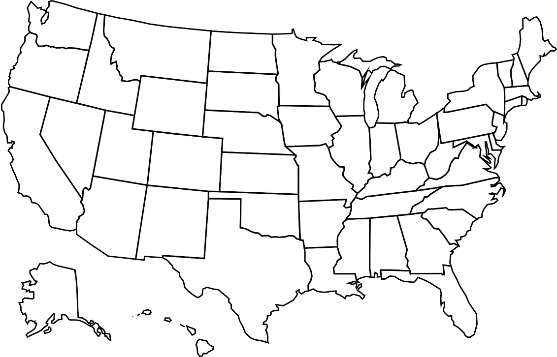 USA map.
